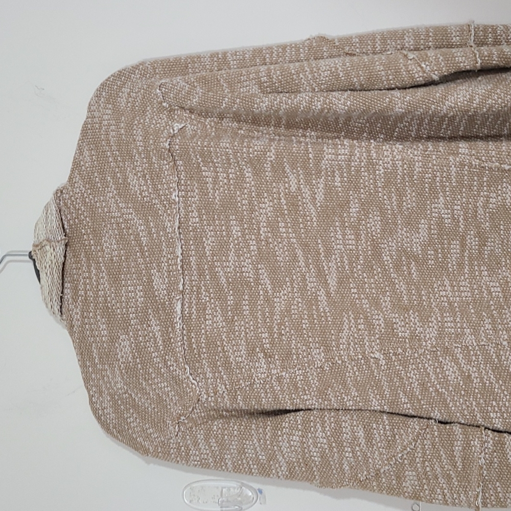 Free People In The Loop Waterfall Cardigan Oversize tweed Knit Beaige Size S - Picture 5 of 10